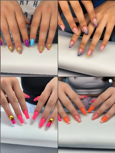 Nail art - sareni ljetni dizajni